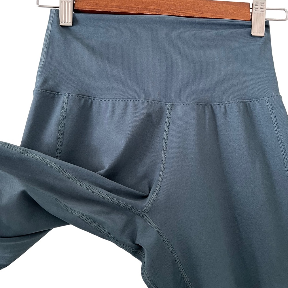 Alphalete High Rise Leggings In Slate Teal Size S - Gem